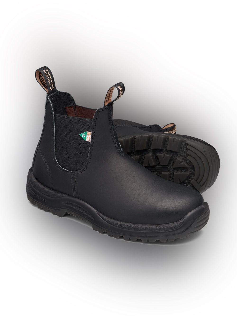 Blundstone #163 Work & Safety Black Leather CSA Steel Toe Boots